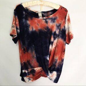 Gaze tie-dyed wrap from top